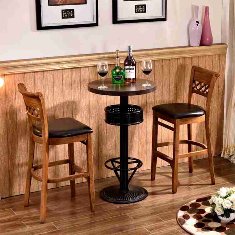Classical English style design high wood bar chair
