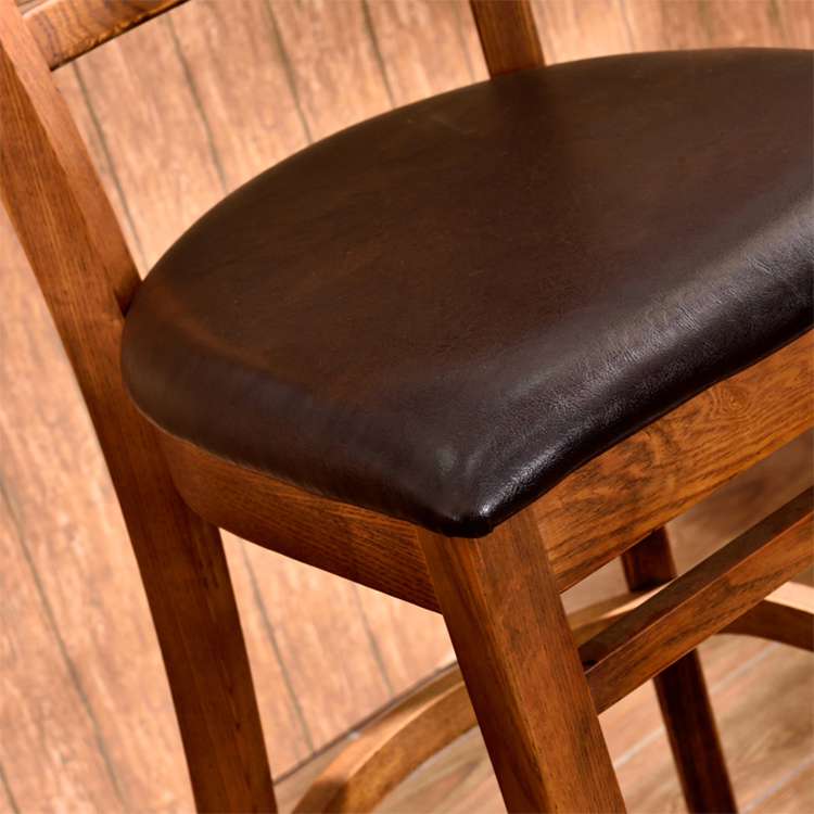 Classical English style design high wood bar chair